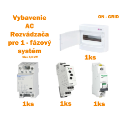AC Rozvádzač pre 1F 3,6 kW...